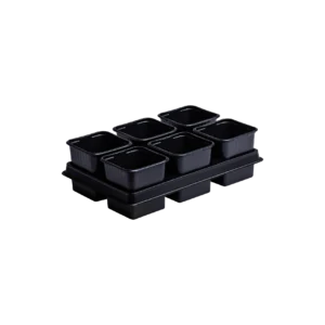 HOBBY SET FYRKANTIGA KRUKOR 8 CM (12 ST) + 2 BRICKOR TB-808/6-S