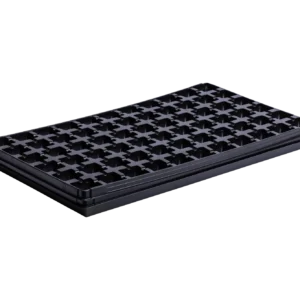Tray black with 66 holes